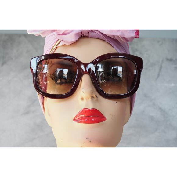 EMMANUELLE KHANH PARIS 5050 41 Deep dark red Sunglasses France Vintage 1990s main image 9